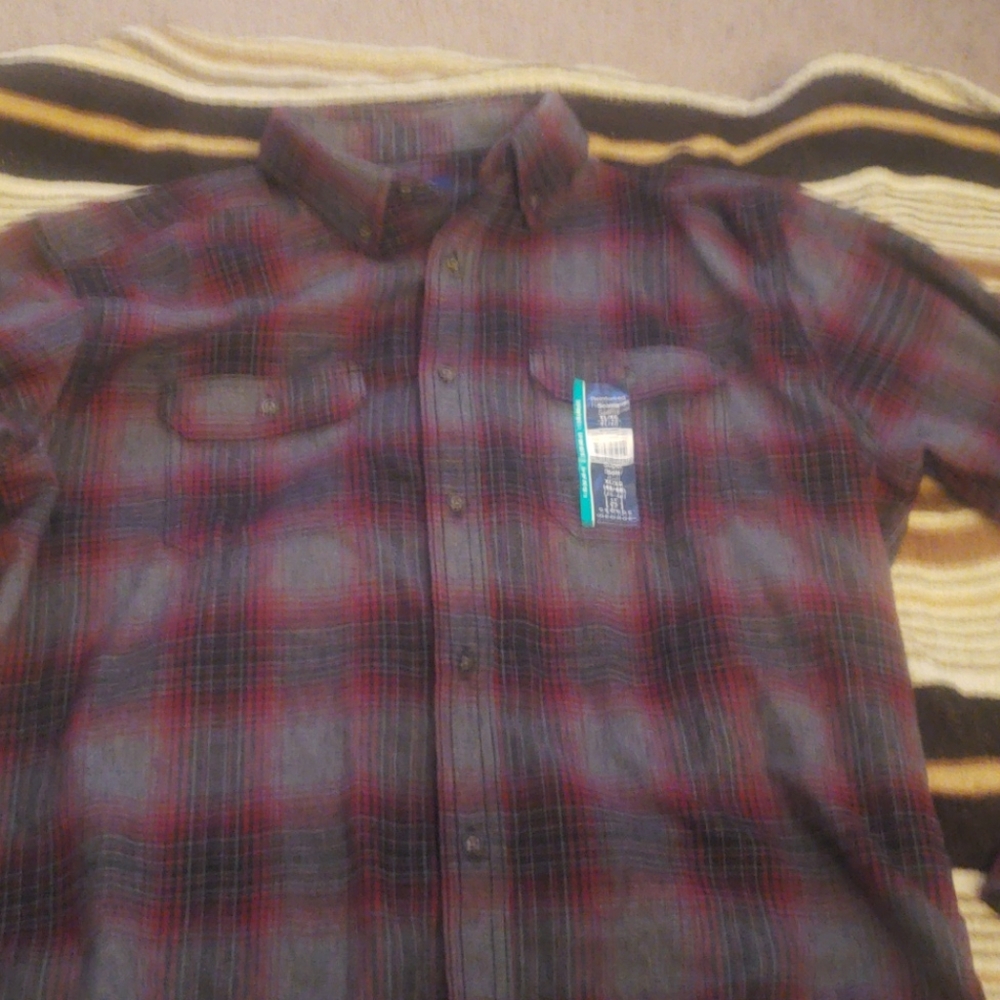 Mens George Flannel Button up Shirt Size Xl